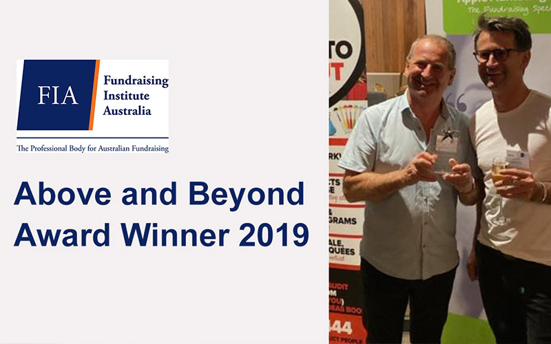 Colin Wheeler wins 'Above and Beyond' fundraising award