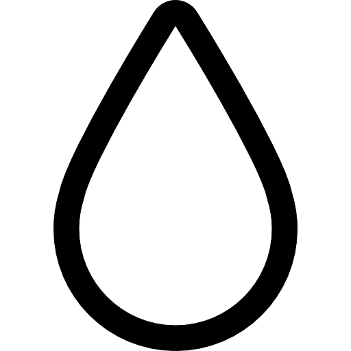 Ink drop outline Free Icon