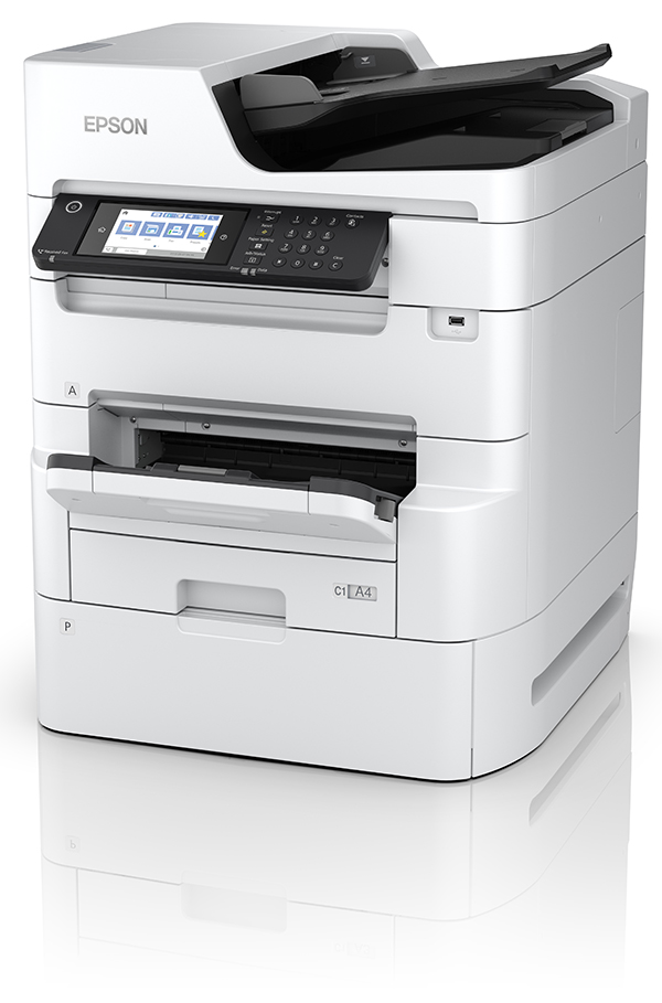 White printer with small display screen - Epson WF-C879R