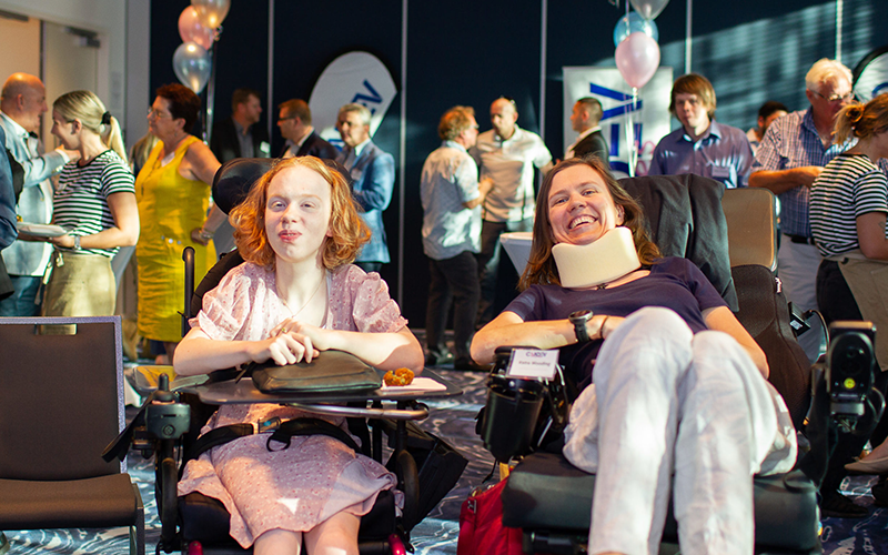 Magenta and Ketra sit front row at Condev Cares event for lauunch of Ketra's House charity project