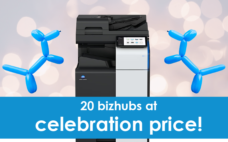 20 Konica Minolta bizhubs at Celebration Price