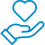 Managed Print Services Heart in hand graphic