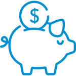 Managed Print Services Piggy bank graphic