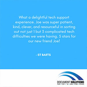 St-barts-Google-review-of-Document-Solutions